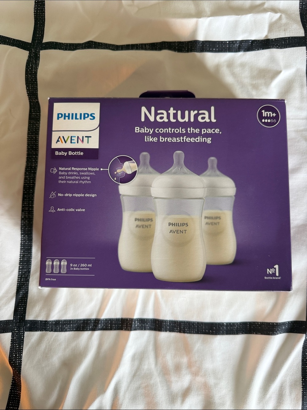 Philips Avent 9oz Natural Baby Bottles - (3 Pack) 1m+